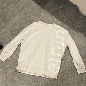 White lululemon crewneck